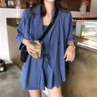 Drop-shoulder Blazer / Shorts / Camisole