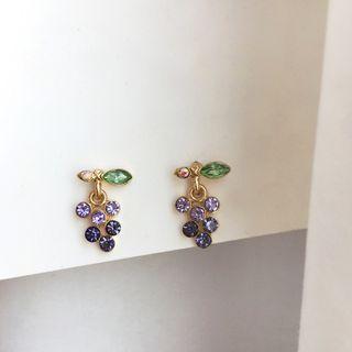 Grape Dangle Earring