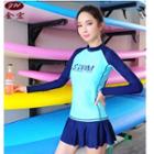 Set: Rash Guards + Swim Skirt