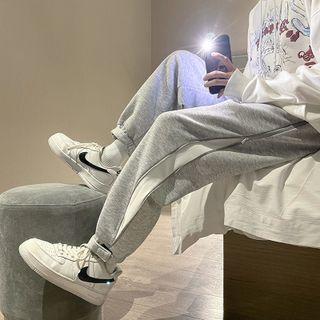 Side-zip Loose Fit Jogger Sweatpants