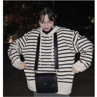Striped Hood Sweater