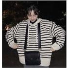 Striped Hood Sweater
