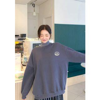 Graphic Print Oversize Sweatshirt