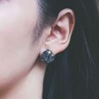 Rhinestone Rose Stud Earring