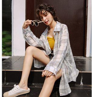 Retro Plaid Shirt - Jacket