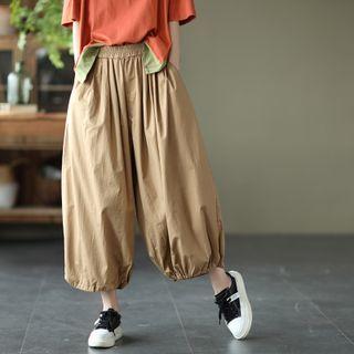 Loose-fit Wide-leg Saruel Pants