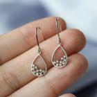 Cz Drop Earring S925 Silver - As Shown In Figure - One Size