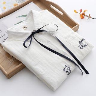 Cartoon Embroidered Shirt (various Designs)