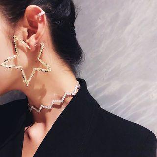 Star Earring As Shown In Figure - One Size
