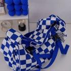 Checkered Crossbody Bag / Bag Charm / Set