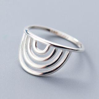 925 Sterling Silver Half Circle Ring