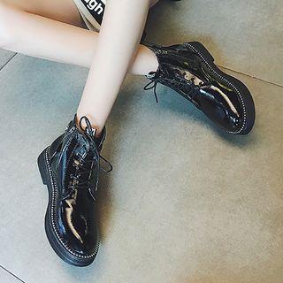 Back Strap Beaded Oxford Booties