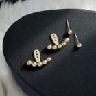 Alloy Bead Swing Earring 1 Pair - Gold - One Size