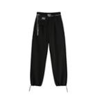 Drawstring-cuff Sweatpants With Belt Bag