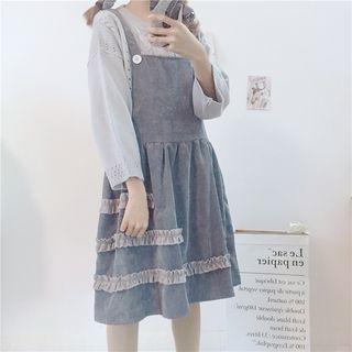 Frilled Panel Pinafore
