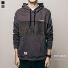 Hooded Panel Embroidery Pullover