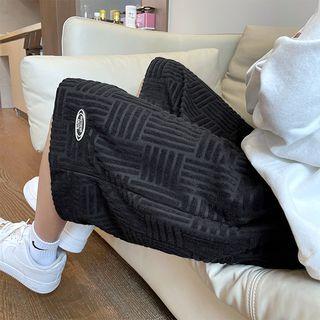 Logo Patterned Wide Leg Shorts