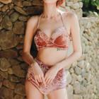 Set: Velvet Bikini + Off-shoulder Top