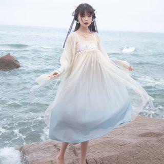 Traditional Chinese Long-sleeve Top / Sleeveless Dress / Scarf