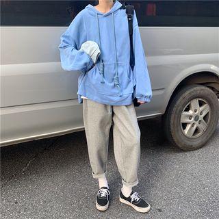 Drawstring Hoodie / Plain Sweatpants