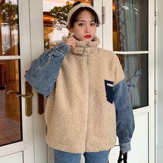 Buckled Fleece Zip Vest