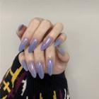 Pointed Faux Nail Tip 515 - Glue - Light Purple - One Size