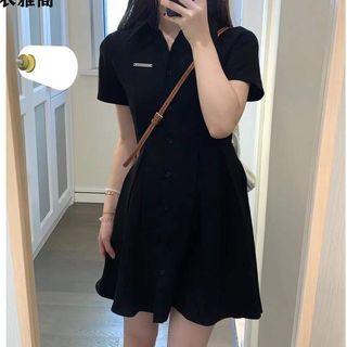 Cutout Bow Mini A-line Dress
