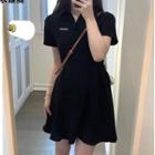 Cutout Bow Mini A-line Dress
