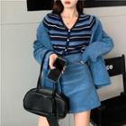 Corduroy Loose-fit Blazer / Corduroy Mini Skirt (various Designs)