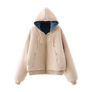Reversible Padded Zip-up Hoodie