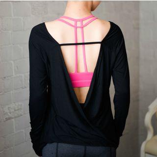 Sport Open Back Long-sleeve T-shirt