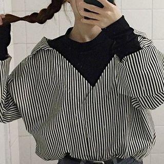 Mock Two-piece Patterned Shirt