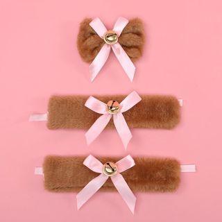 Set Of 3: Fluffy Bell Cosplay Bracelet