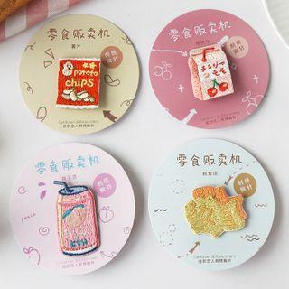 Drinks / Snack Embroidered Brooch