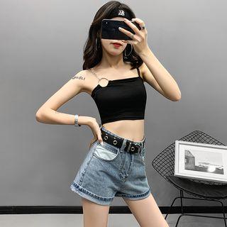 Ring-accent Crop Top