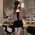 Set : Cardigan + Halter Sheath One Piece