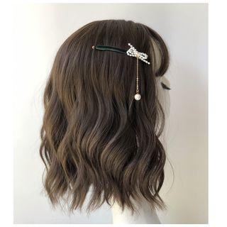 Pearl Drop Beaded Hair Clip