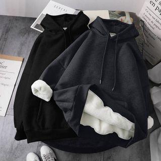 Plain Hooded Pocket Oversize Sweatshirt