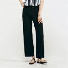 Banded-waist Pleated Pants
