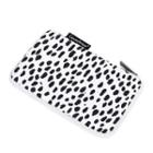 Dotted Lightweight Zip Pouch White - One Size