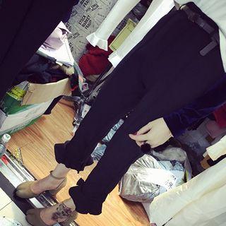 Frill Hem Trousers
