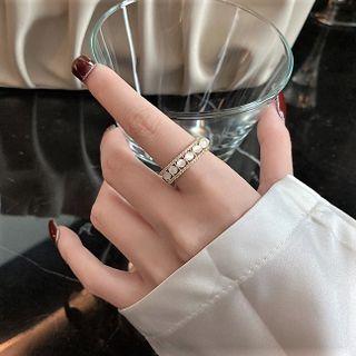 Beaded Open Ring Gold - One Size