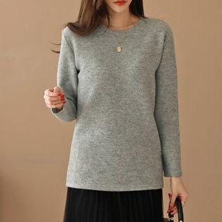Crewneck Napped Neat-fit T-shirt