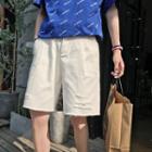 Fray-hem Wide-leg Shorts