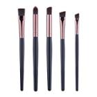 Set Of 5: Makeup Brush Set Of 5: Coffee - One Size