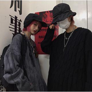 Couple Matching Twist Knit Sweater