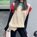 Cable Knit Vest As Shown In Figure - One Size