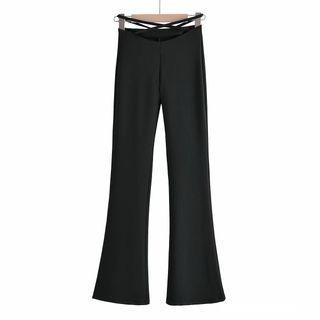 Flared Plain Pants