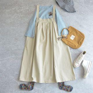 Plain Cargo Jumper Dress