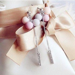Beaded Bar Drop Earring